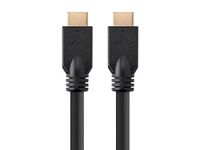 Monoprice HDMI Cable - 45 Feet - Black (3 Pack) No Logo, High Speed, 4k@24Hz, HDR, 10.2Gbps, 24AWG, CL2, Compatible with UHD TV and More - Commercial Series