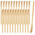 24 Pieces Bamboo Back Scratcher Bulk Long Manual Back Massager Traditional Wooden Back Scratcher for Itching Relief and Body Massage Elderly Men Women Christmas Gifts for Nursing Home