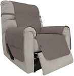 Easy-Going Sofa Slipcover Waterproof Recliner Chair Cover Non-Slip Fabric Couch Cover for Living Room Washable Furniture Protector for Pets Kids Children Dog Cat (Recliner, Taupe)