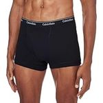 Calvin Klein Men's Trunk 3pk Trunk, Black (Black/Black/Black), L