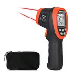 BTMETER BT-1800 Digital Laser Thermometer -58 °F to 3272°F Pyrometer DS 50:1 Infrared Temperature Guage, Non Contact IR High Temp Gun Tester with Backlit Flashlight Max/Min Temp Alarm for Kiln Forge