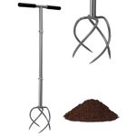 Walensee Upgrade Twist Tiller Manual Hand Tiller Garden Claw Cultivator with a Removable Big Claw, Garden Claw Tool Long Handle Steel Tiller Lawn Aerator Soli Lossener for Gardening Bed and Plant Box