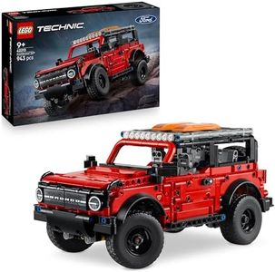 LEGO Technic Ford Bronco SUV Off Road Car Toy - Model Kit with Opening Doors, V6 Engine, Suspension & Steering - Collectible Gift for 9+ Year Old Boys - 42213