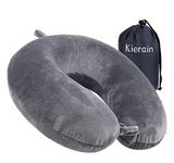 life hall Travel Pillow - Memory Foam Neck Pillow Support Pillow,Luxury Compact & Lightweight Quick Pack for Camping,Sleeping Rest Cushion (Gray)