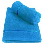 Story@Home Hand Towel | 450 GSM Face Towel | Pack of 2 | 40 x 60 cm | Color: Blue | 100% Cotton Ultra Soft | Ideal as Kitchen Towel | Face Towel for Men | Face Towel for Women