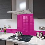 Glass Splashbacks Fuchsia Pink - Made by Premier Range in 75cm Wide x 100cm High