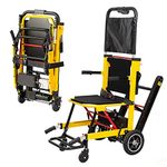 Electric Climbing Stair Wheelchair Trolley, Folding Portable Chair Stair Lift Climber Stair Mobility Assist Medical Equipment， Load Capacity 380Lb