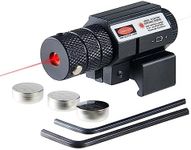 Pinty Compact Tactical Red Rail Laser Sight with Picatinny Mount Alan Wrenches for Hunting - Easy & Bright