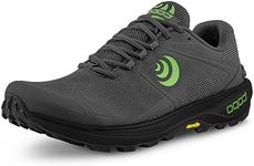 Topo Athletic Men's Terraventure 4 Comfortable Cushioned Durable 3MM Drop Trail Running Shoes, Athletic Shoes for Trail Running, Dark Grey/Green, 13