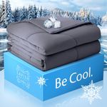 Lavish Comforts Cooling Comforter Twin Luxury Cooling Duvet Incredibly Cool Comforter for Hot Sleepers & Night Sweats Ultimate Cooling Duvet Insert for Incredible Rest (TwinXL - Dark Grey)