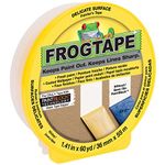 FrogTape 280221 Delicate Surface Painting Tape, Yellow, 1.41-Inch x 60-Yard Roll