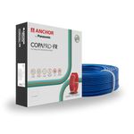 Anchor by Panasonic 1 mm COPAPro FR Electrical Wire, 90 Meter Fire Resistant Single Core PVC insulated Pure Copper Wire, Anti Rodent Anti Termite Flexible Wire for Connections (BLUE, 96138BU)