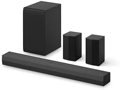 LG S40TR 4.1 ch. Soundbar with Wireless Subwoofer and Rear Surround Speaker Included, TV Synergy, Wow Interface, AI Sound Pro, 2024 Model, Amazon Exclusive