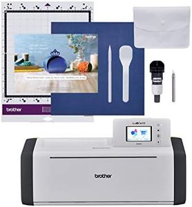 Brother ScanNCut SDX85C Electronic DIY Cutting Machine with Scanner, Make Vinyl Wall Art, Appliques, Homemade Cards and More with 251 Included Patterns,Charcoal