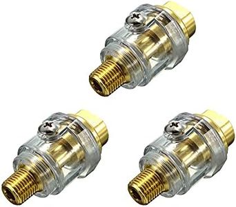 Kaimeilai 3 Piezas Mini Lubricador De Línea, Mini Lubricadores de Aceite, Lubricador para Engrasar Herramientas, para Tubos de Herramientas neumáticas y de compresor de Aire