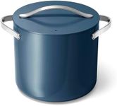 Caraway Stock Pot - 12 Qt Ceramic Coated Pot With Lid - Fee From Forever Chemicals - Large Pot for Bigger Batches - Navy