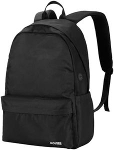 HOMIEE 17 Inch Laptop Backpack, Lightweight Stylish Casual Backpack Water-Resistant Daypack, Travel/School/Casual/Work Backpack, 17 Inch Black