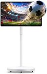 NEWORK 27" Portable TV with Hi-Fi Audio, 44W Quad Speakers & Subwoofer, Android 14 EDLA Touch Screen Monitor, 8GB+128GB, Built-in 8H Battery, 5MP Privacy Camera, Voice Remote Control