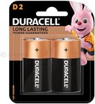 Duracell Alkaline D Batteries 2 Count