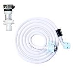 Buildskill Fully-Automatic Washing Machine Pipe Inlet 3M with Tap Connector, Leak-Free Washing Machine Tap Connector with Washing Machine Inlet Pipe, Flexible Washing Machine Pipe, Pipe for Tap