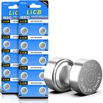 LiCB 20 PCS LR41 Battery AG3 392 L736 1.5V Button Coin Cell Batteries