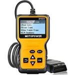 MOTOPOWER MP69033 Car OBD2 Scanner Code Reader Engine Fault Scanner CAN Diagnostic Scan Tool for All OBD II Protocol Cars Since 1996, Yellow