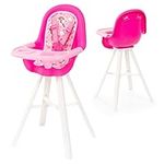 Bayer Design 63300AD Doll High Chair with Integrated Dining Tray Pink Unicorn