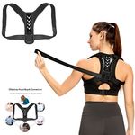 ZAHBRO Posture Corrector for Men and Women - Adjustable Clavicle Brace for Improved Posture and Back Pain Relief - Comfortable and Breathable Upper Back Support - Improve Posture and Confidence