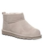 BEARPAW Women's Shorty Multiple Colors | Women's Ankle Boot | Women's Slip On Boot | Comfortable Winter Boot, Mushroom, 9 UK