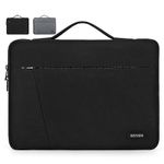 Laptop Sleeve 15.6 Inch Laptop Case with Portable Handle 360° Protective Laptop Sleeve Case Waterproof Neoprene Bag Business Computer case for Men Women Compatible with 15-15.6 Inch MacBook Air/Pro/ ASUS/ DELL/ Lenovo/ HP/ ACER Notebook, Black