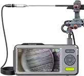 Teslong Rigid Rifle Borescope with 5" Monitor, Bore Inspection Camera Visual Gun Cleaning System-Fits .20 Caliber & Larger-w/26-inch Long Insertion Tube, 5-inch IPS Screen, Right Angle Mirror