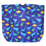 Kids Haircut Cape, Unicorn Dinosaur Barber Cape with Adjustable Neckline, Hair Cutting Cover Apron Gown for Girls Boys (Dinosaur)