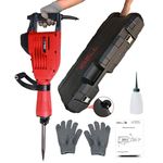 IBELL Electric Demolition Hammer DH45-20, 1500W, Copper Armature, 1900 BPM, 45J,Heavy Duty Concrete Breaker,30mm HEX chuck