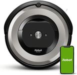 irobot Roomba e5154 Connected Robot Vacuum Cleaner, 2 Multi-Surface Rubber Extractors, for Carpets, Voice Control, Dirt Detection Sensor, Anti-Fall