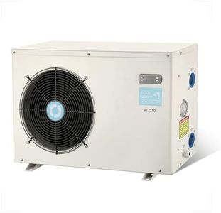 POOLCOMFT 20000BTU Swimming Pool Heat Pumps, Electric Pool Heater for Above Ground Pools and inground Pool, 120V/60Hz Plug-in Pool Warmers