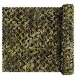 Camo Netting, Bulk Roll Camouflage Netting Woodland Army Camo 5 X 6.56 ft, Military Hunting Mesh Nets Free Cutting for Hunting Blind Sunshade Shooting Theme Party Decoration