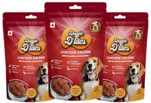 Doggie D'Lites Grain Free Chicken Salami with The Goodness of Fresh Chicken for Dogs and Puppies (Buy 2 Get 1 Free)