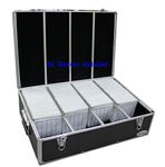 New Aluminum Like CD DVD Storage Case Holds 1000 Discs Black Box with Hanger Sleeves MegaDisc