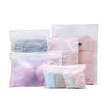 25 Pcs Resealable Travel Storage Bags, Plastic Hospital Bags Maternity Essentials, Frosted Ziplock Seal Accessories Space Saver Storage Luggage Organiser Pouch for Home School Trip