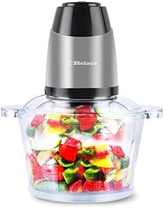 Food Processor Blender Mixer Chopper Meat 2L Glass Bowl Vegetable Grinder Fruits Nut Multi-Functional Sharp Steeliness Steel Blade