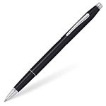 Cross Classic Century Black Lacquer Rollerball Pen with Chrome-Plated Appointments incl. Premium Gift Box – Refillable Rolling Ball Pen