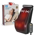 COMFIER Back Neck Massager with Heat, Shiatsu Lower Back Massager for Pain,4D Deep Tissue Electric Massage Pillow for Office Home Use, Gifts for Women Men