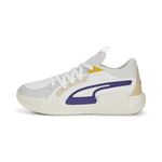 Puma Unisex-Adult Court Rider Chaos Slash White-Team Violet Basketball Shoe - 11 UK (37805205)