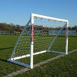 SAMBA garden football goal (choose your size), UK made, premium uPVC locking frame, all weather, extra thick net (6ft x 4ft)