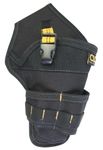 Custom Leathercraft 5023 Deluxe Cordless Poly Drill Holster, Black