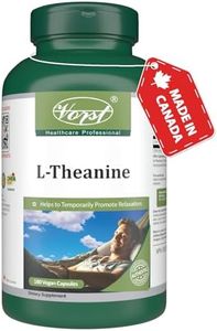 VORST L Theanine 250mg 180 Vegan Capsules | Stress Relief Supplement | Powder Pills | 1 Bottle