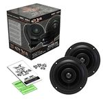 Wild Boar Audio WBC 1654 6.5" 4 Ohm Front Speakers with Grills for 2014-Current Harley-Davidson FLH Touring Models