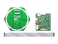 Seeed Studio ReSpeaker 6-Mic Circular Microphone Array Kit Extension Board aka HAT with 2 ADC Chips and 1 DAC chip for Raspberry Pi Supports 8 Input and 8 Output Channels