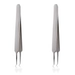 Lifesystems Tick Tweezers for Effective & Fast Tick Removal,Silver,Large (Pack of 2)