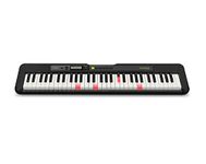 Casio LK-S250AD 61 Touch-Sensitive Key-Lighting Portable Electronic Keyboard in Black with Dance Music Mode with AC Adapter Included